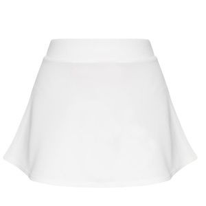 White Scuba Flippy Mini Skirt